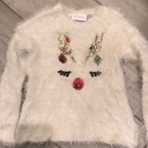 Christmas sweater.  Rudolf Christmas sweater from Children’s Place.
